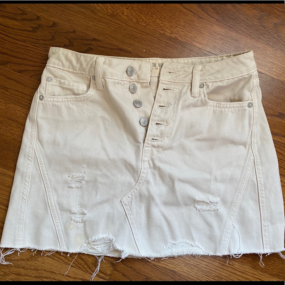 FREE PEOPLE denim skirt - high waisted